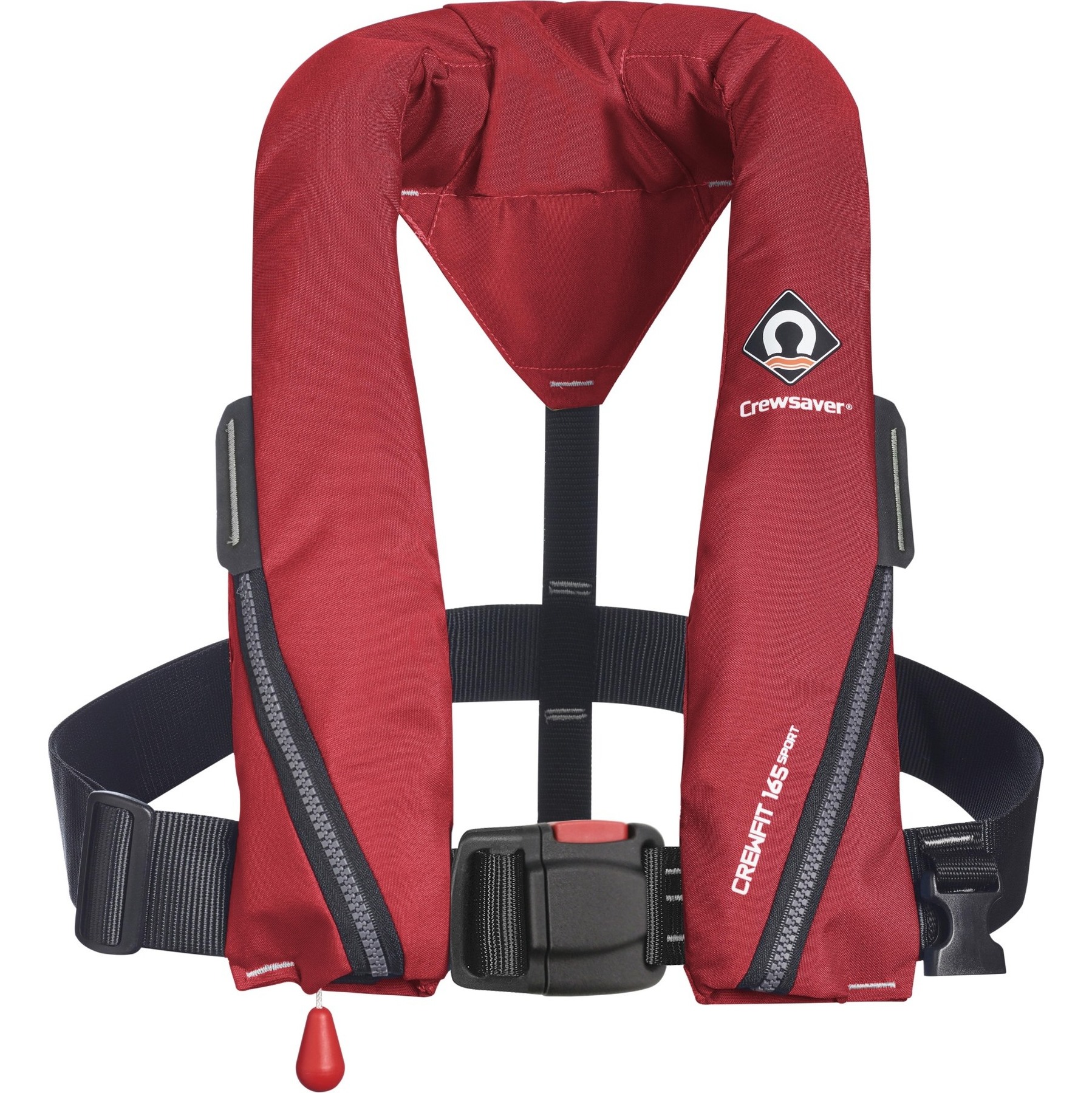 2026 Crewsaver Crewfit 165N Sport Manual Lifejacket 9710RM - Red